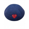 Kippa lin marine / coeur